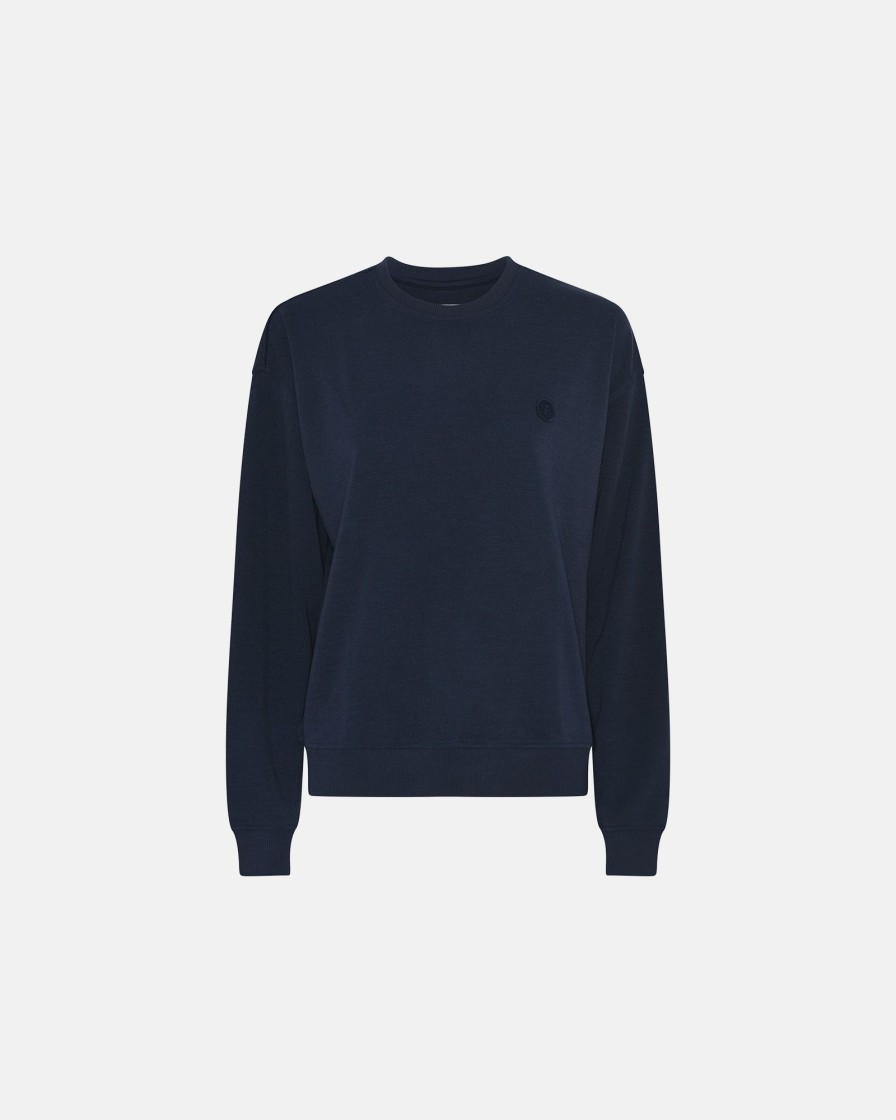 Kvinde JBS of Denmark Sweatshirts | Sweatshirt Med Badge|Bambus|Navy