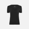 Kvinde JBS of Denmark T-Shirts | T-Shirt V-Hals|Bambus|Sort