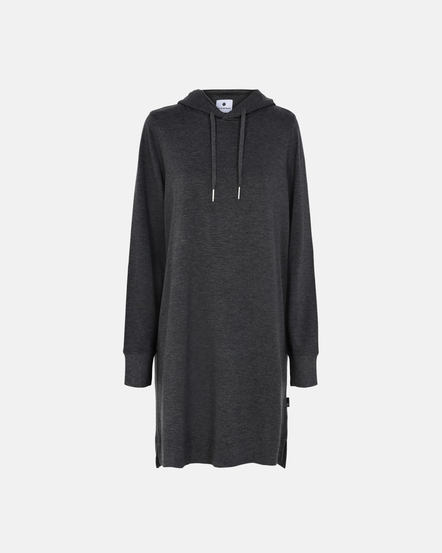 Kvinde JBS of Denmark Nattoj | Hoodie Dress|Bambus|Morkegra