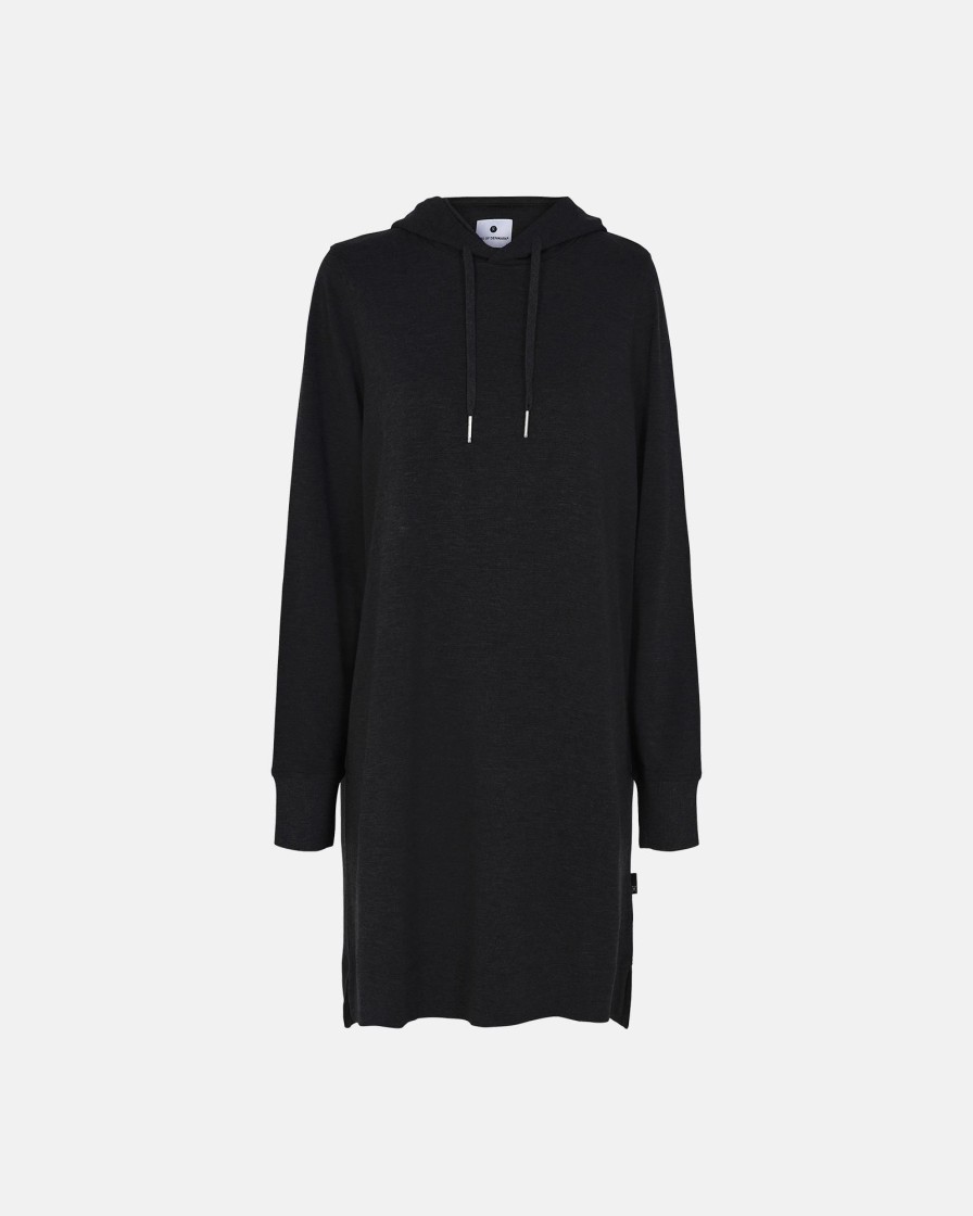 Kvinde JBS of Denmark Nattoj | Hoodie Dress|Bambus|Sort