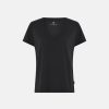 Kvinde JBS of Denmark T-Shirts | T-Shirt V-Hals|Bambus|Sort