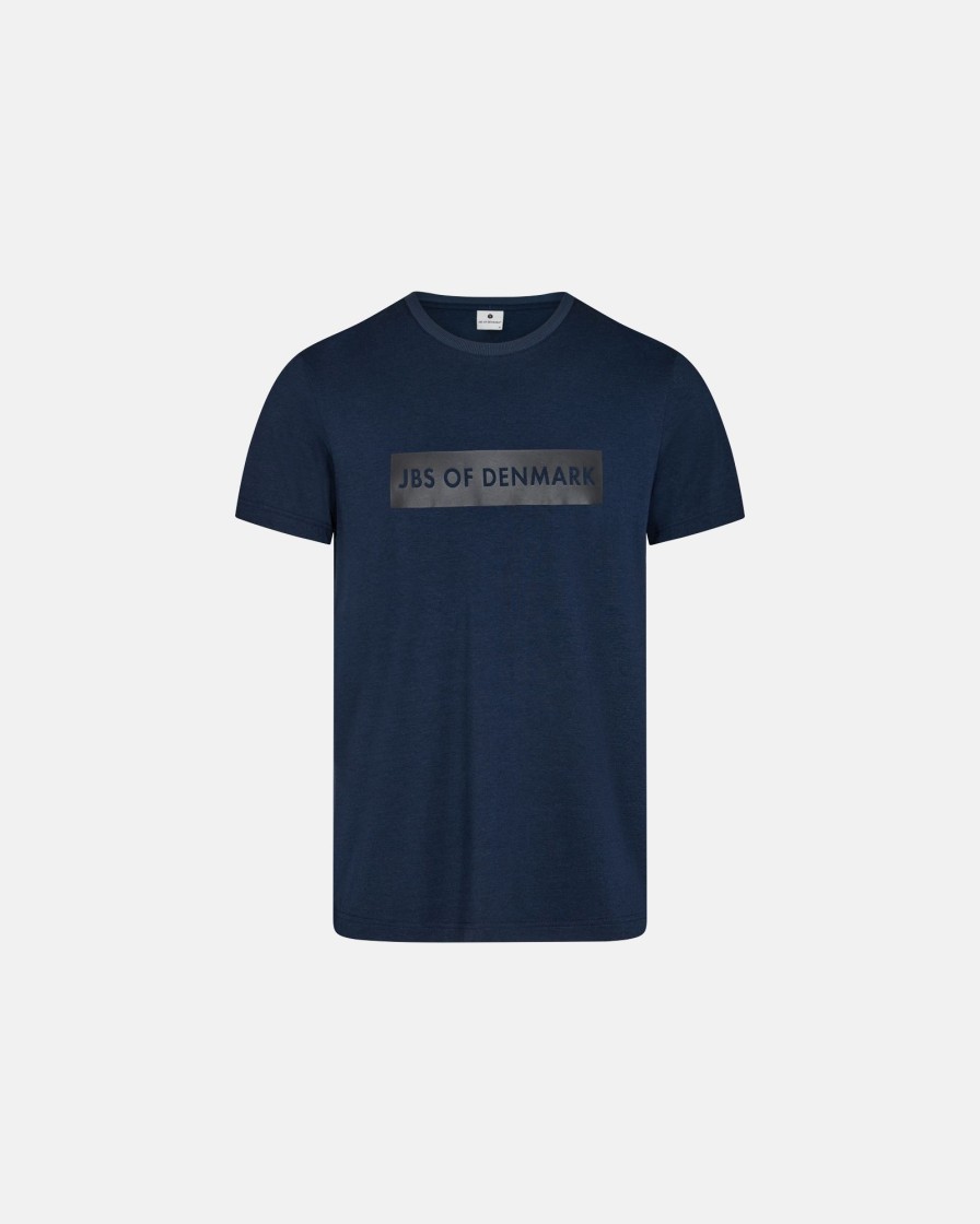 Mand JBS of Denmark T-Shirts | T-Shirt|Bambus|Navy