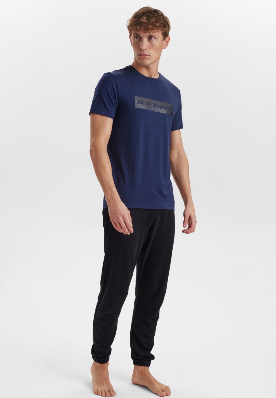 Mand JBS of Denmark T-Shirts | T-Shirt|Bambus|Navy