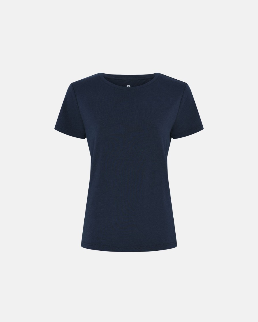 Kvinde JBS of Denmark T-Shirts | T-Shirt|Bambus|Navy