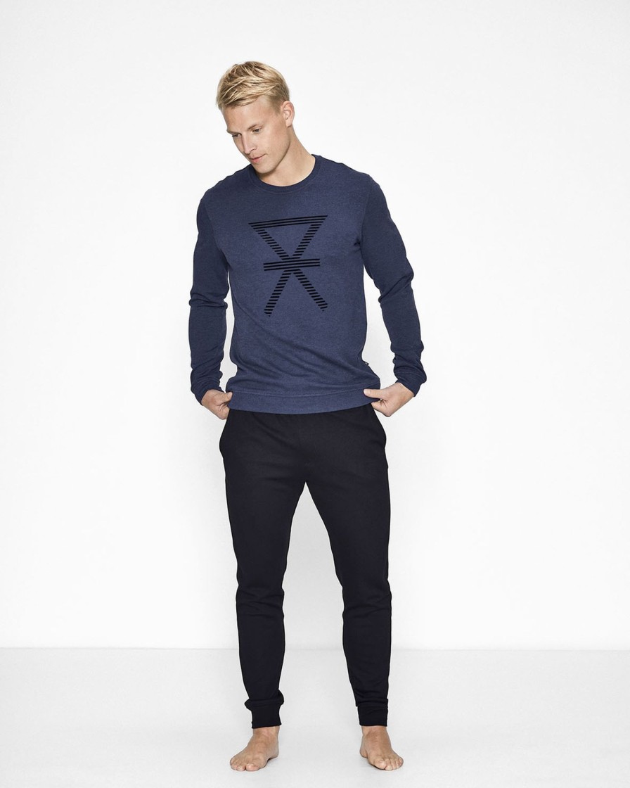 Mand JBS of Denmark Sweatshirts | Sweatshirt|Bambus|Navy