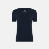 Kvinde JBS of Denmark T-Shirts | T-Shirt V-Hals|Bambus|Navy