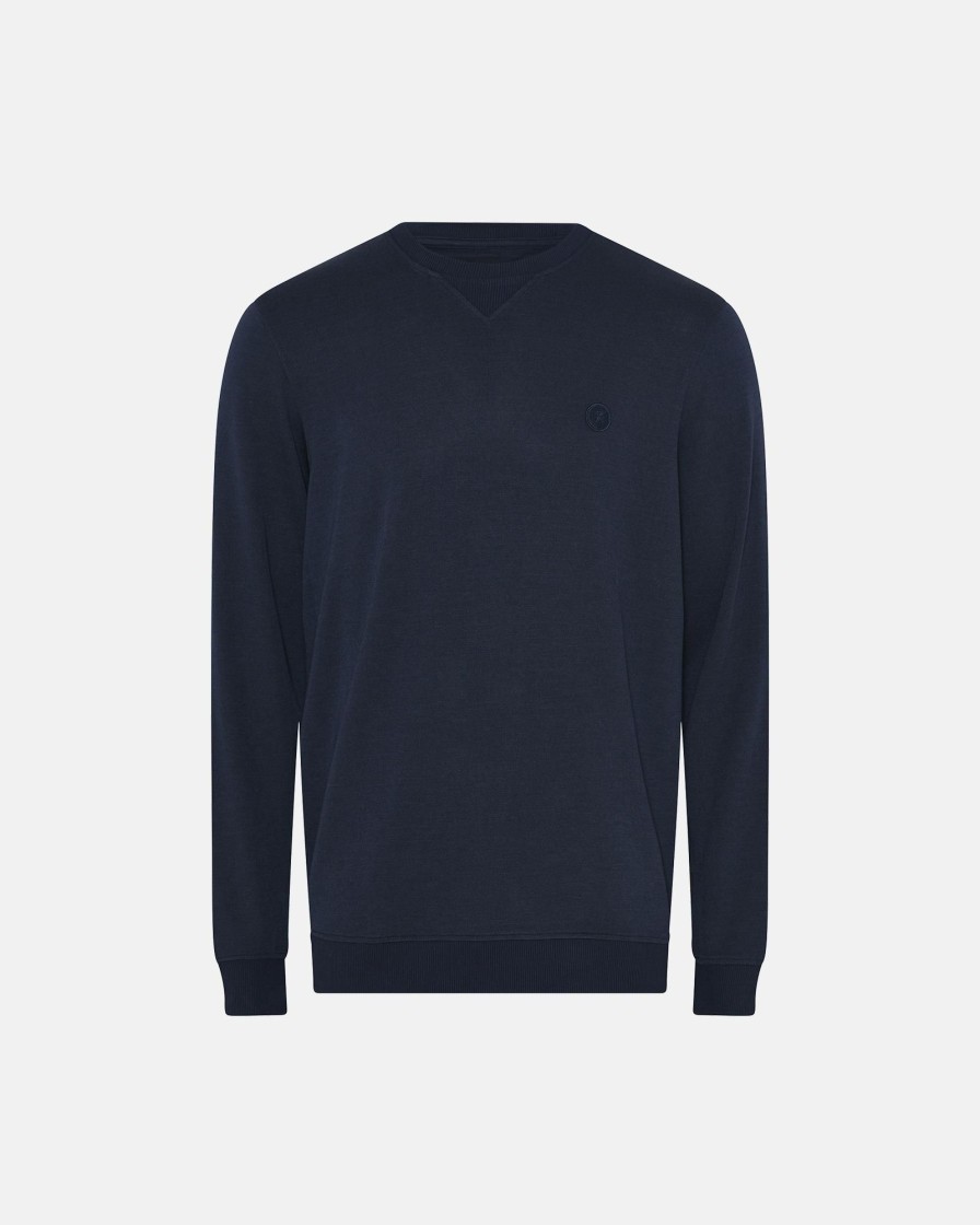 Mand JBS of Denmark Sweatshirts | Sweatshirt Med Badge|Bambus|Navy