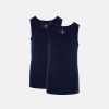 Dreng JBS of Denmark | 2-Pak Singlet|Bambus|Navy