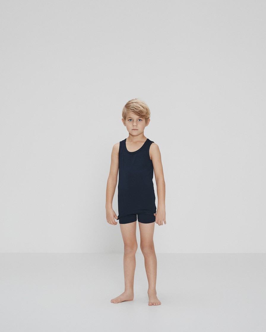 Dreng JBS of Denmark | 2-Pak Singlet|Bambus|Navy