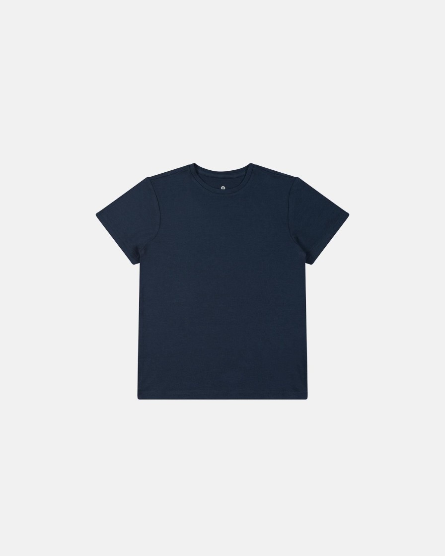 Dreng JBS of Denmark | T-Shirt O-Hals|Bambus|Navy